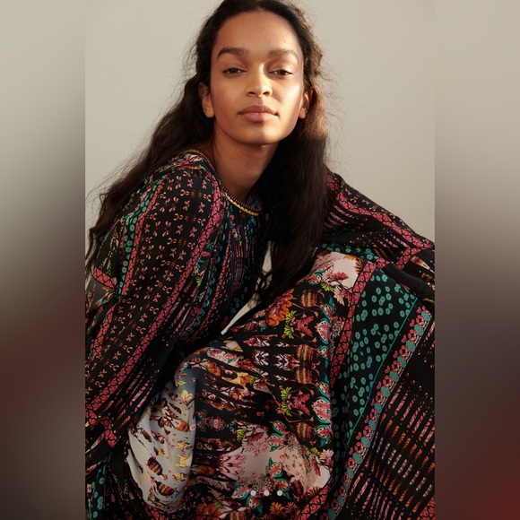 RARE EUC Anthropologie Bhanuni by Jyoti Brenda Maxi Dress // Size XL - Picture 3 of 4